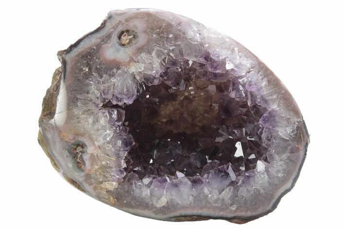 Purple Amethyst Geode with Polished Face - Uruguay #233597
